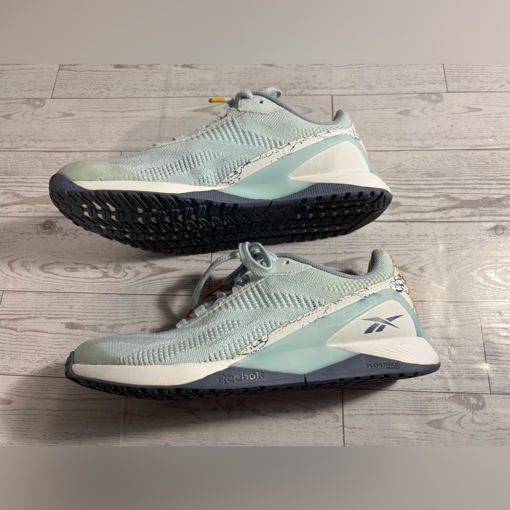 Reebok Nano X1 Vegan Nat Geo Arctic Tundra Light Blue Womens Sneaker Size 6 - Picture 4 of 16